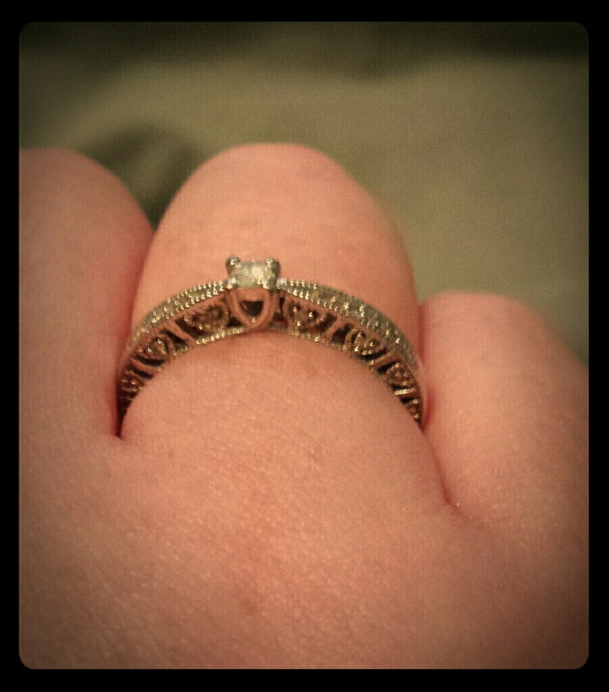 Stirling Silver Diamond Ring